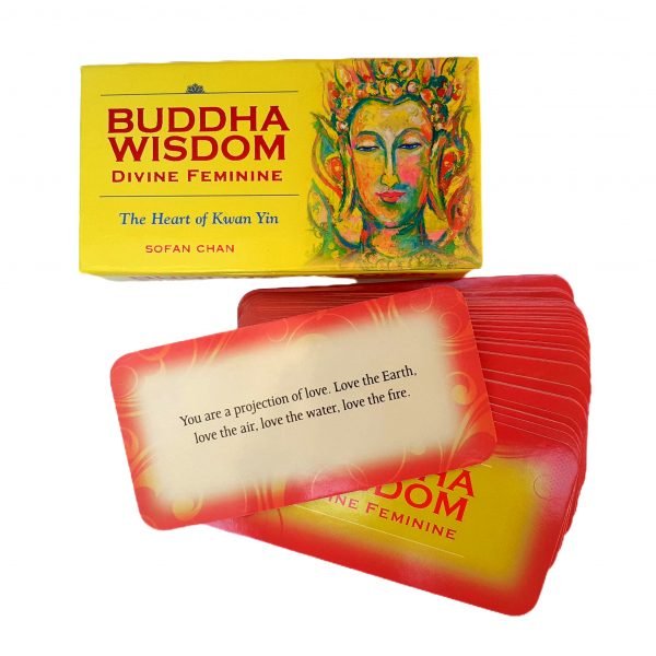 Buddha Wisdom Cards Divine Feminine The Heart of Kwan Yin de Sofan Chan em Inglês