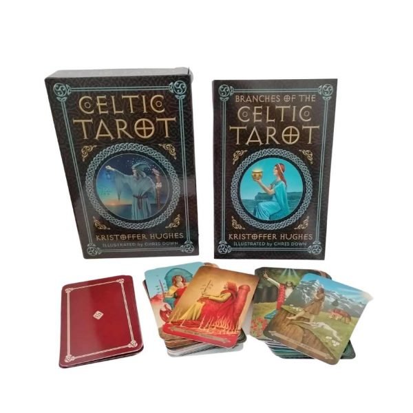 Kit de Tarot Celta por Kristoffer Hughes y Chris Down en inglés