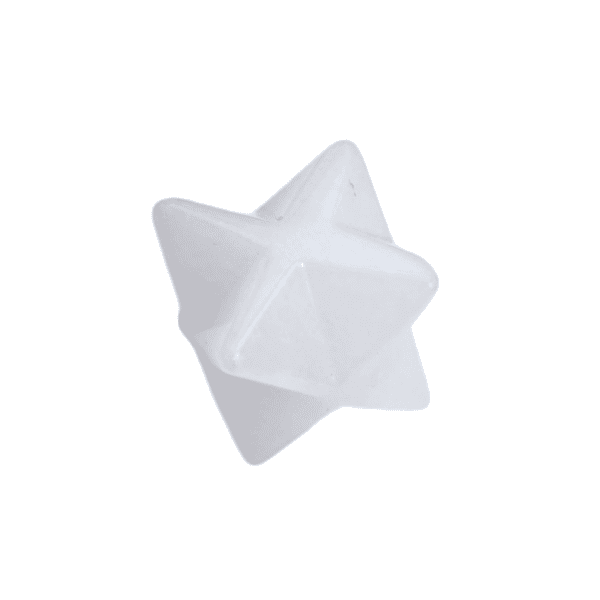 Merkaba Calcedônia Branca 2cm