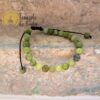 Pulseira de Jaspe Serpente Leitosa com Cordão Regulável 6mm