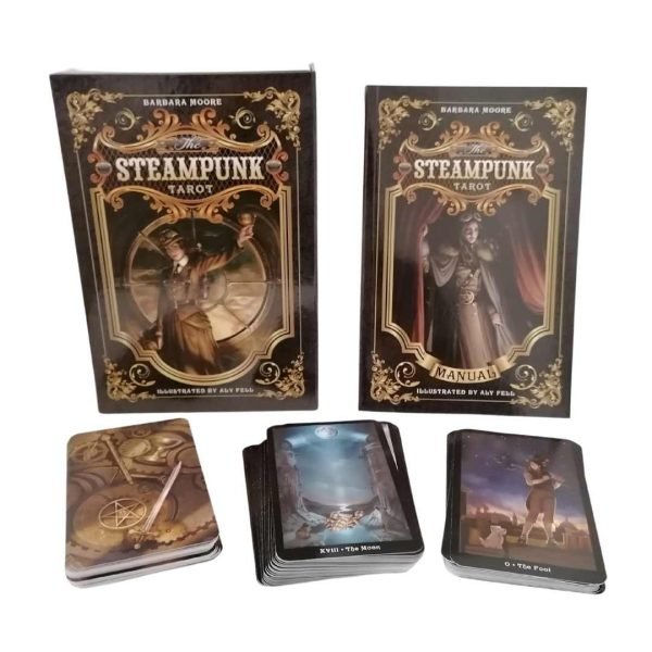 The Steampunk Tarot kit de Barbara Moore e Aly Fell em Inglês