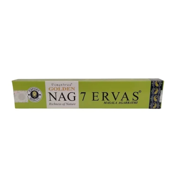 Incenso Indiano Golden Nag 7 Ervas
