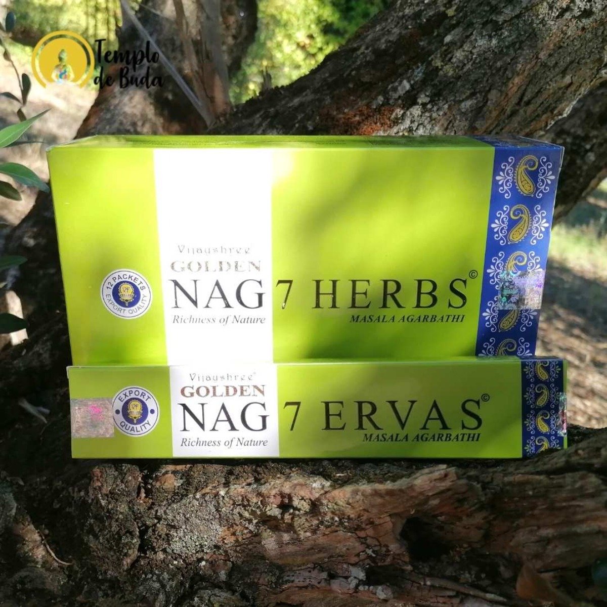 Incenso Golden Nag 7 Ervas Caixa