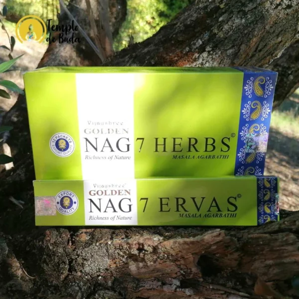 Boîte d'encens Golden Nag 7 herbes – Image 2