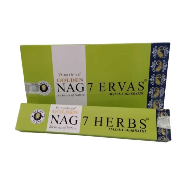 Boîte d'encens Golden Nag 7 herbes
