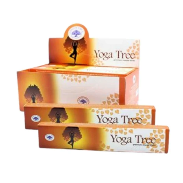 Caixa d'encens indi Arbre verd Arbre de ioga
