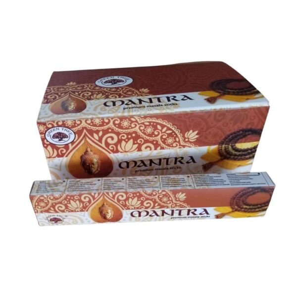 Green Tree Mantra Indian Incense Box