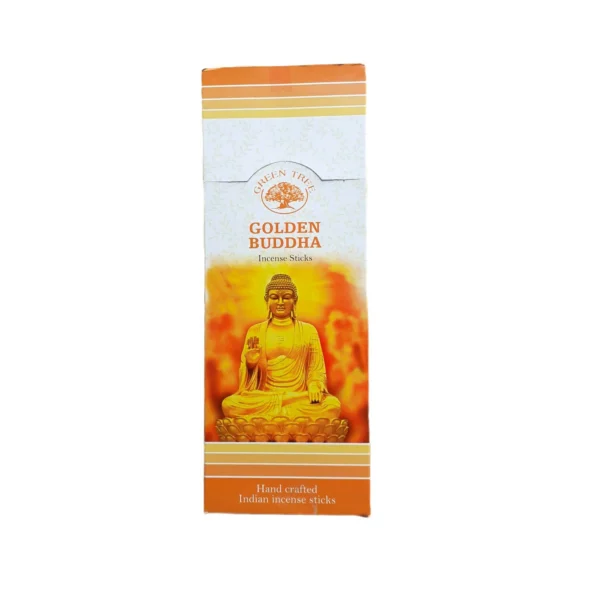 Incenso Indiano Green Tree Golden Buddha Caixa