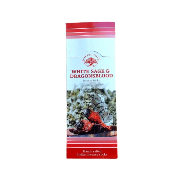 Incenso Indiano Green Tree White Sage & Dragonblood Caixa