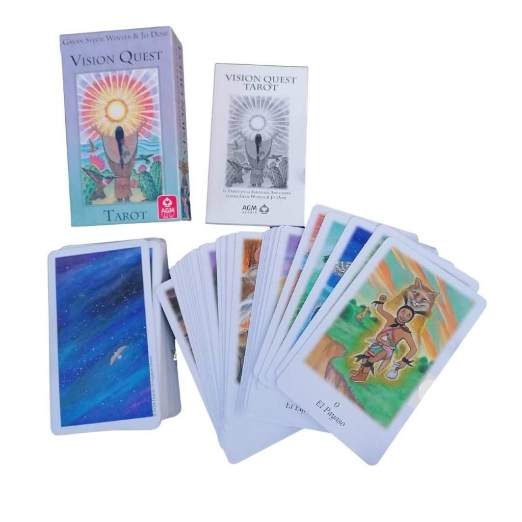 Tarot Vision Quest de Gayan Sylvie Winter e Jo Dosé em Francês - Templo ...