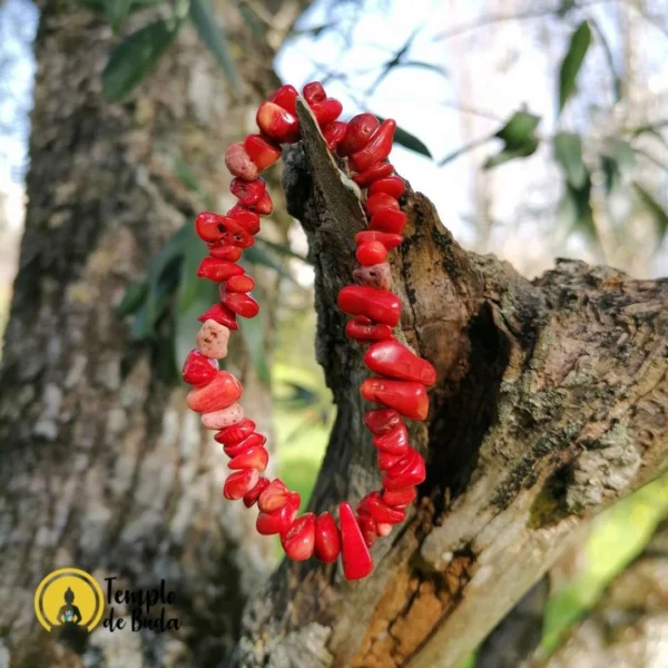 Pulseira Pedra Coral Chips - Image 3