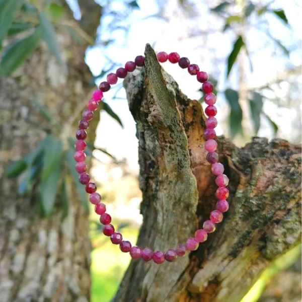 Pulseira Turmalina Rosa Facetada 4mm - Image 2