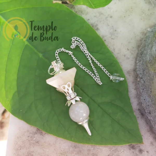 Pyramid and Sphere White Quartz Compound Pendulum - Image 3