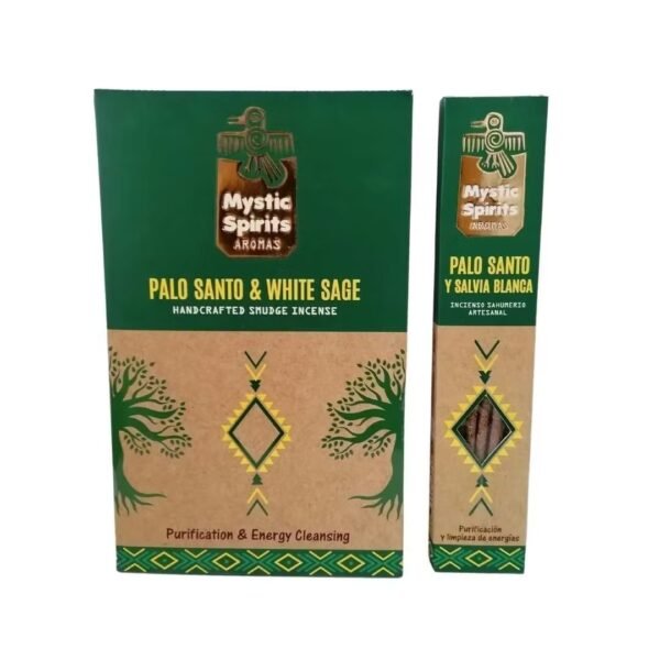 Incenso Mystic Spirits Pau Santo e Salvia Branca Caixa