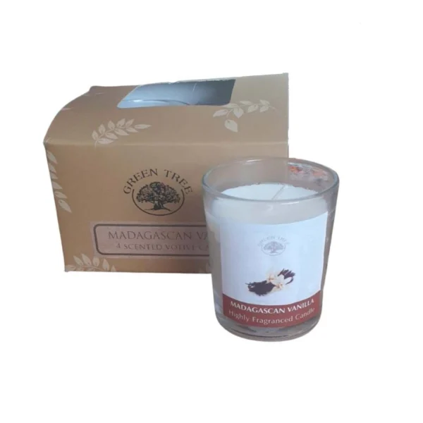 Vela Copo Perfumado Green Tree Madagascar Vanilla Caixa