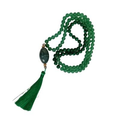 Japa Mala de Malaquita e Aventurina