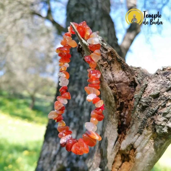 Bracciale Agata rossa a scaglie - immagine 2