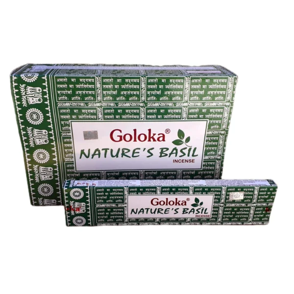 Boîte d'encens Goloka Nature's Basil