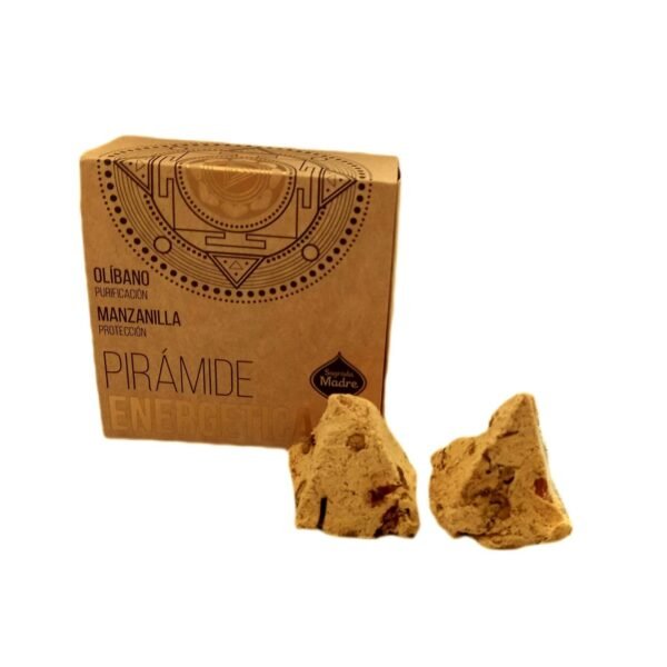 Incenso Natural Sagrada Madre Pirâmide Energética Olibano e Maçã