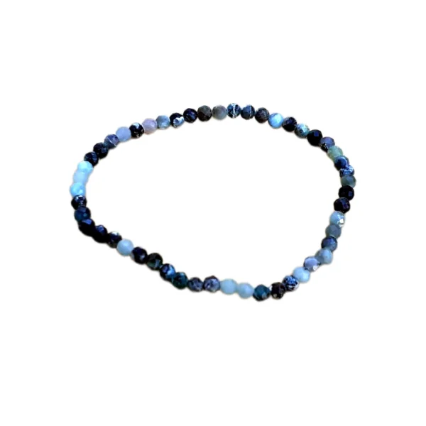Emerald Faceted Bracelet 4mm