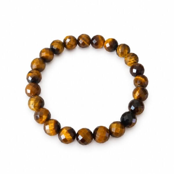 Pulseira Olho de Tigre Facetada