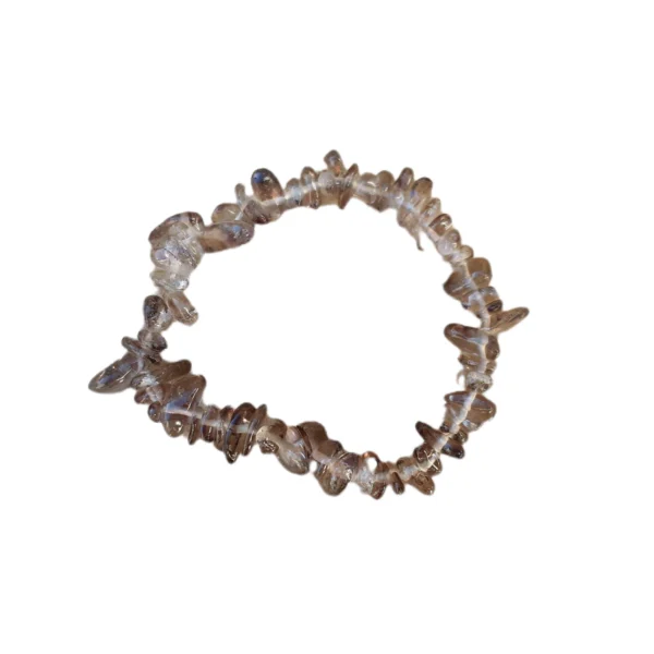 Pulsera de trozos de cuarzo ahumado