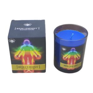 Candela energetica Reiki dell'Albero Verde 210gr