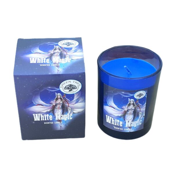 Vela mágica blanca del árbol verde 210gr