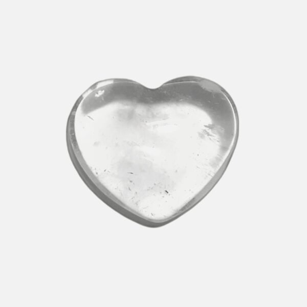 Coração Quartzo Branco Cristal