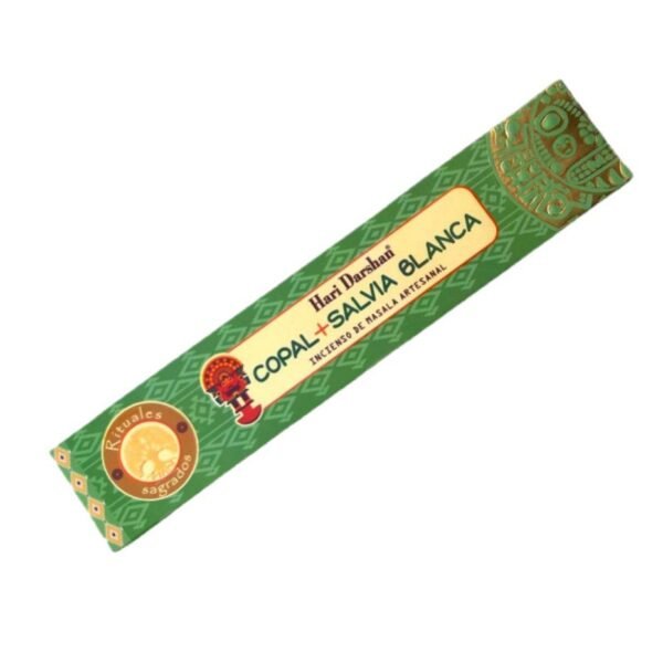 Incenso Indiano Hari Darshan Copal e Sálvia Branca