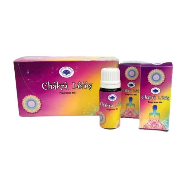 Oleo Green Tree Chakra Lotus Caixa