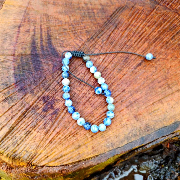 Pulseira Sodalite com Cordão Regulável