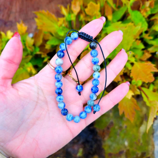 Pulseira Sodalite com Cordão Regulável