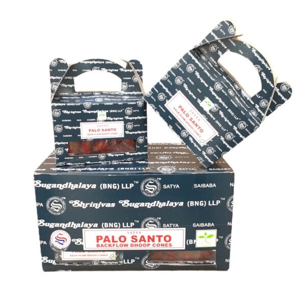 Cones Incenso Cascata Satya Palo Santo Caixa