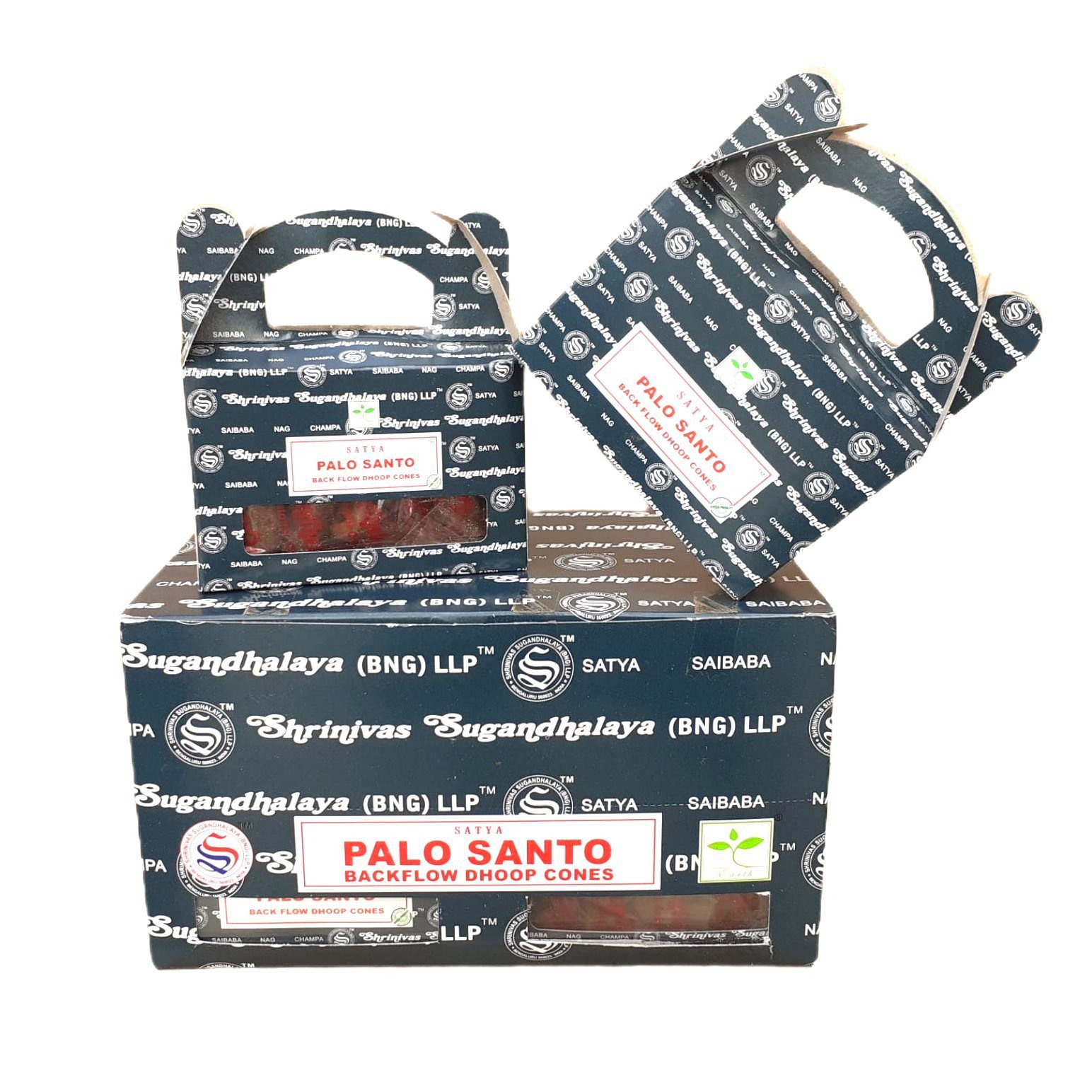 Cones Incenso Cascata Satya Palo Santo Caixa