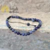 Pulseira de Sodalita com Cordão Regulável 4mm