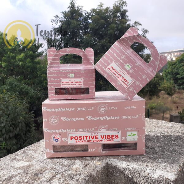 Cones Incenso Cascata Satya Positive Vibes Caixa