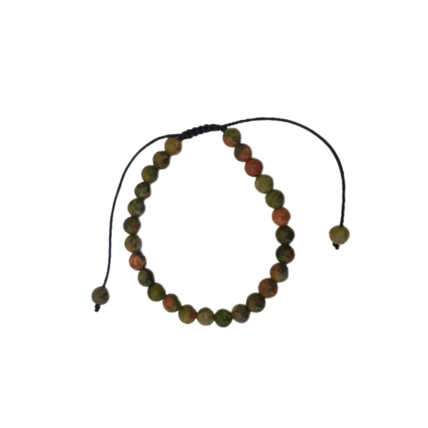 Pulseira de Unakita com Cordão 6mm