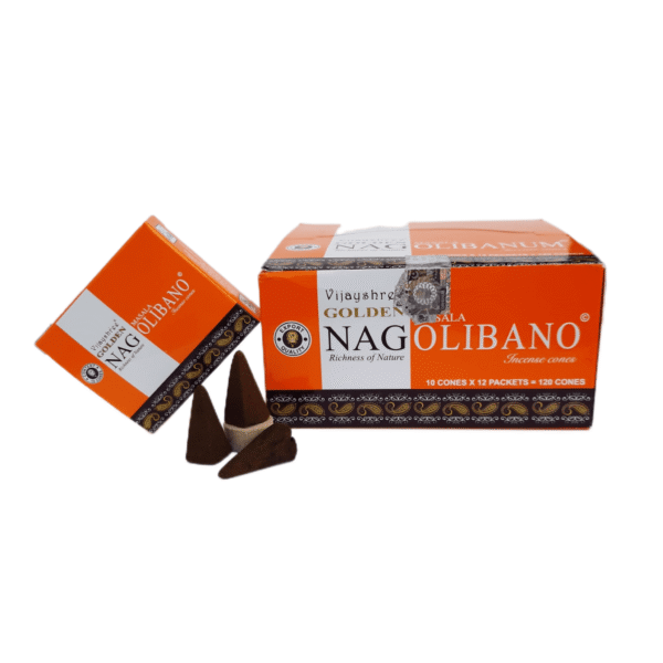 Incenso Cone Golden Nag Olibano Caixa