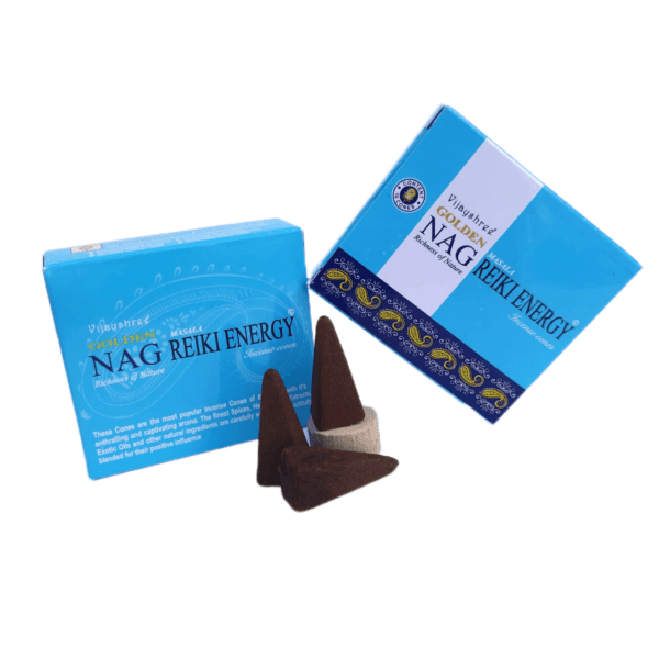 Incenso indiano a cono Golden Nag Reiki Energy