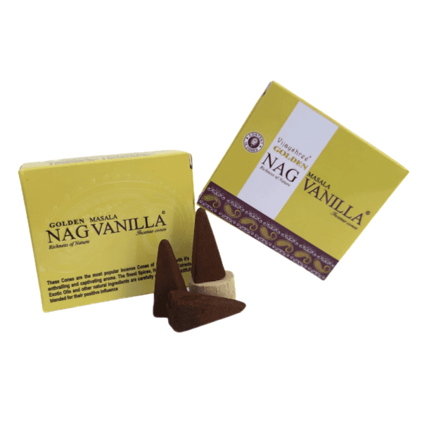 Golden Nag Vanilla Indian Cone Incense