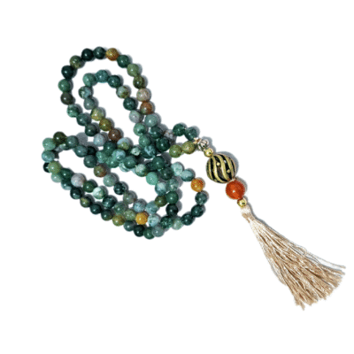 Indian Agate Japa Mala 8mm