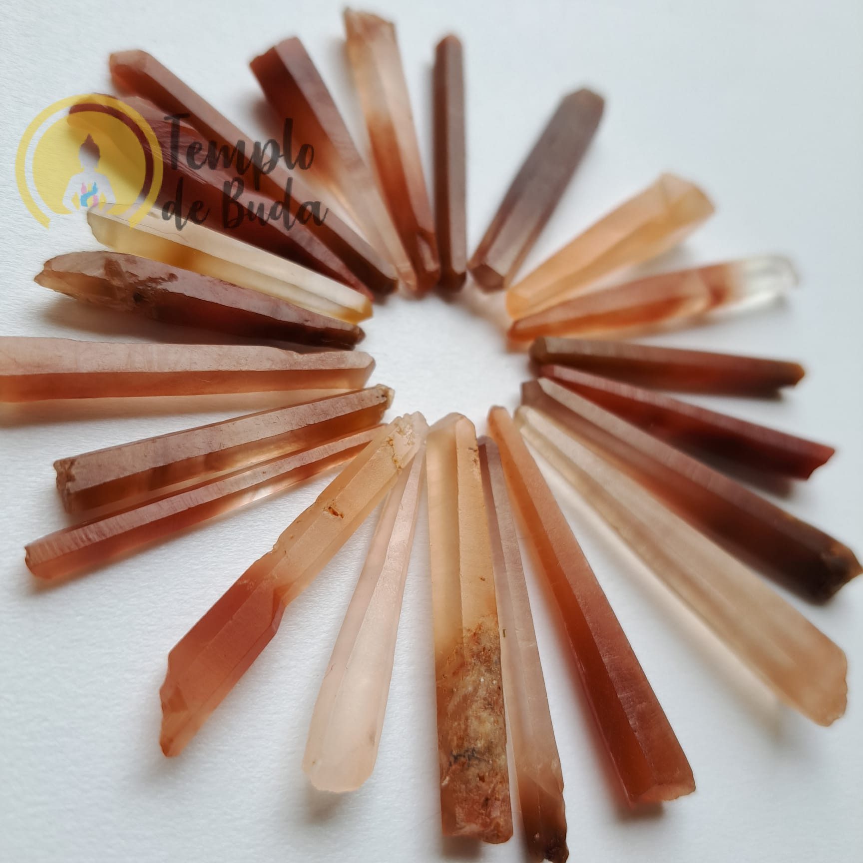 Ponta Laser de Cristal Lemuriano Vermelho