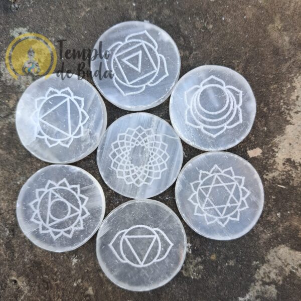 Seven Chakras Selenite Kit 4cm - Image 4