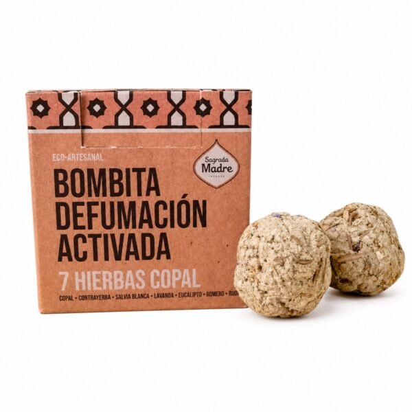 Bombita Defumação Ativada Sagrada Madre 7 Ervas Copal