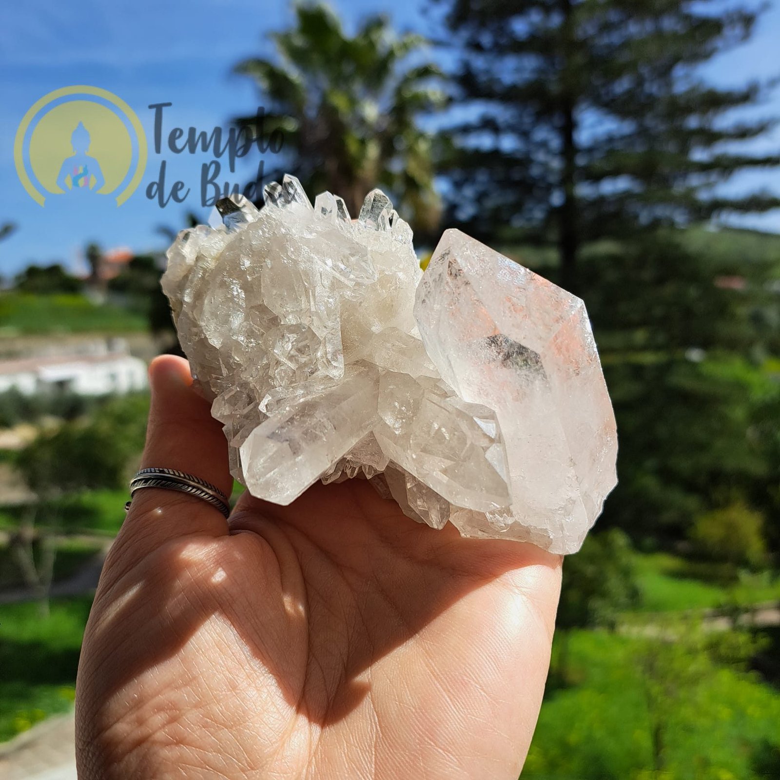 Drusa de Quartzo Branco - 300 a 500 gr