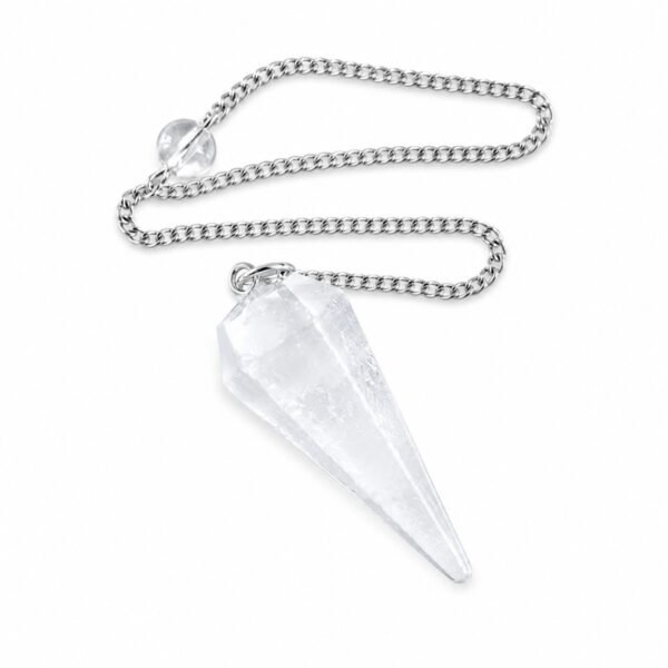 Pendulo de Selenite Facetado