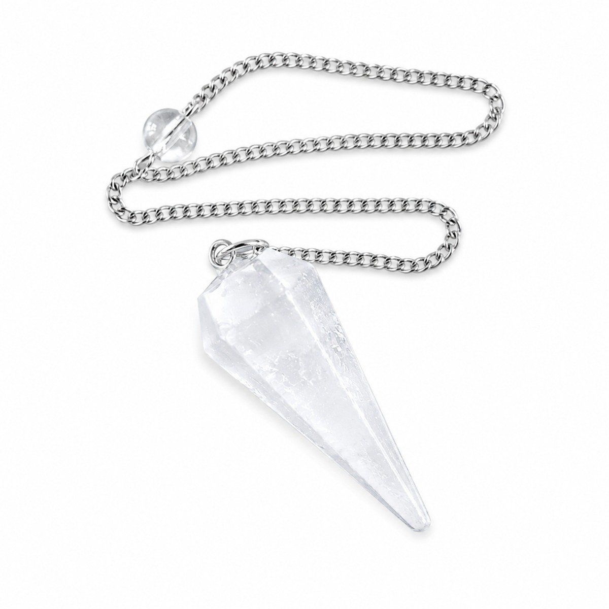 Pendulo de Selenite Facetado