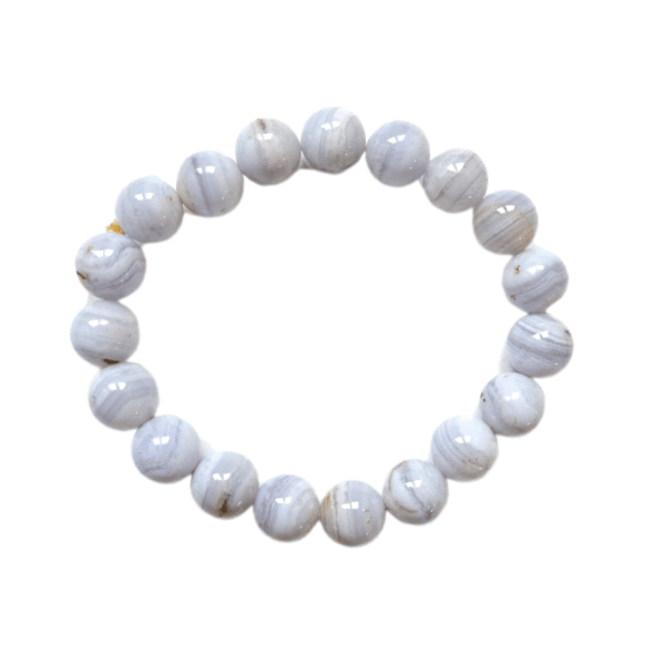 Pulseira Ágata Blue Lace 10mm