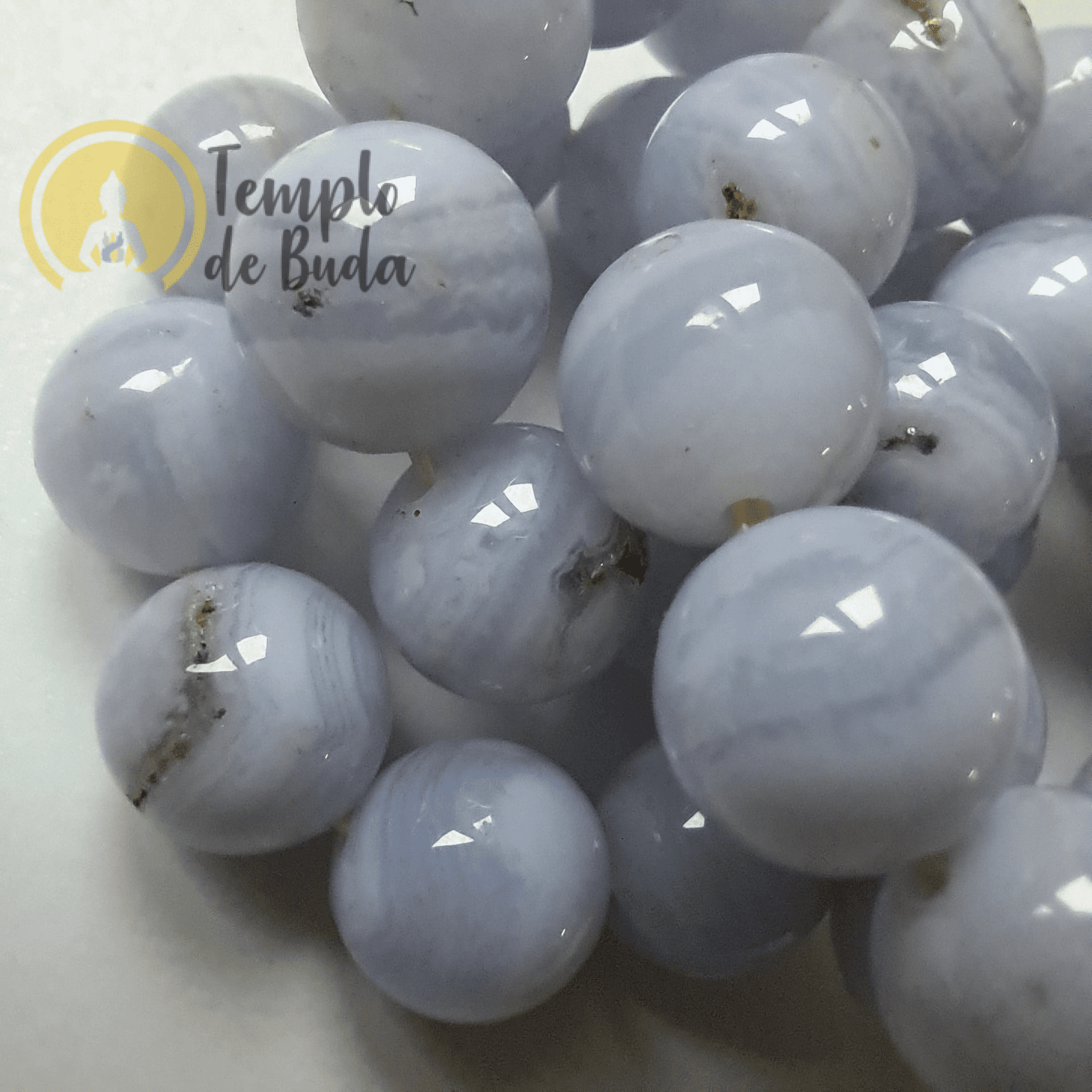 Pulseira Ágata Blue Lace 10mm